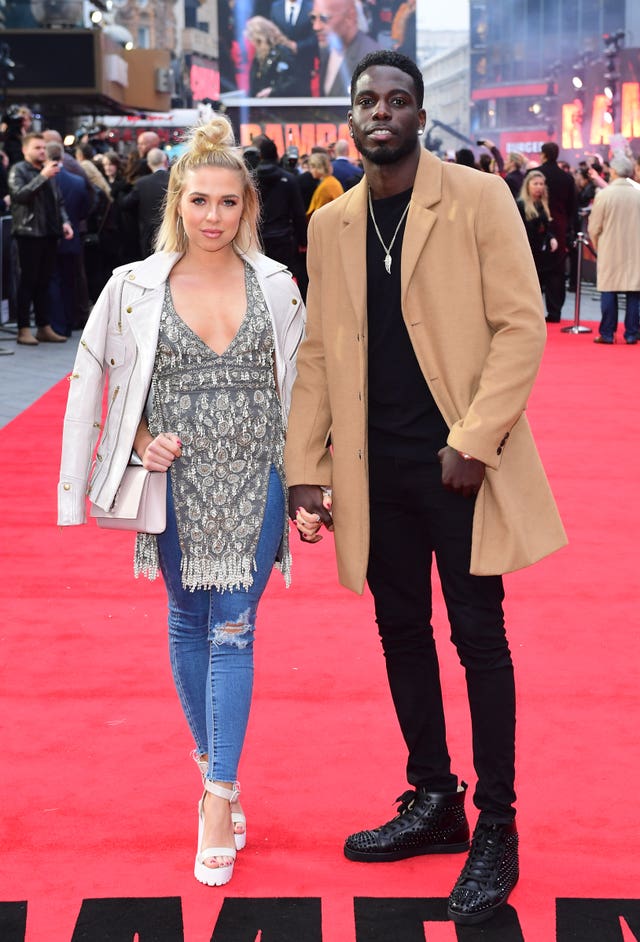 Love Island couple Gabby Allen and Marcel Somerville (Ian West/PA)