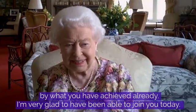 Queen video call to carers