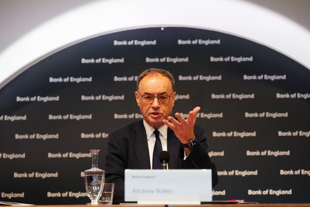 Governor of the Bank of England Andrew Bailey
