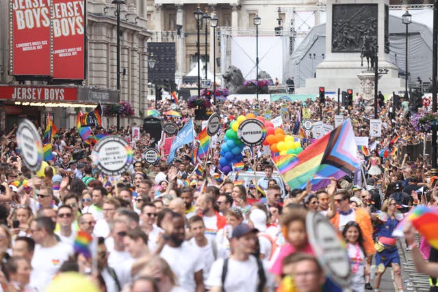 Pride in London parade 2022