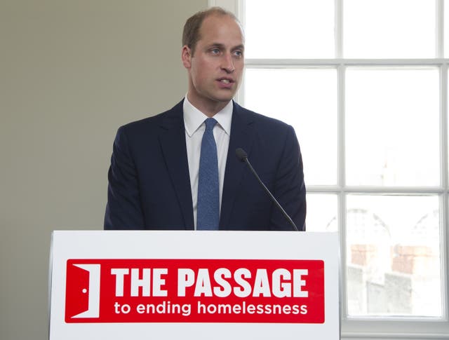 Duke of Cambridge to visit The Passage – London