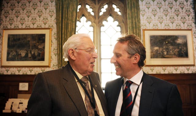 Ian Paisley takes his seat in the House of Lords