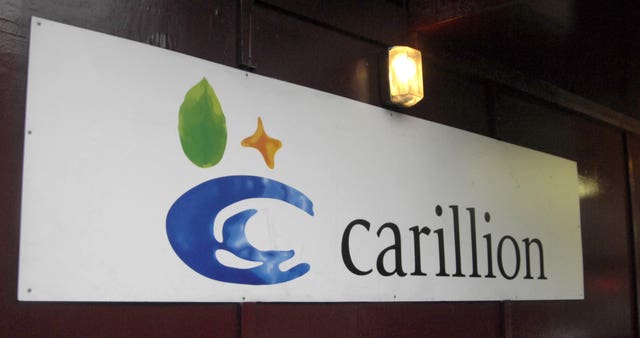 A Carillion sign (PA)