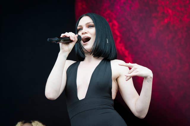 Jessie J performs on stage 