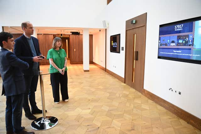 Duke of Cambridge visit to BAFTA