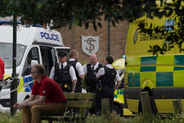 Car collides with primary school building