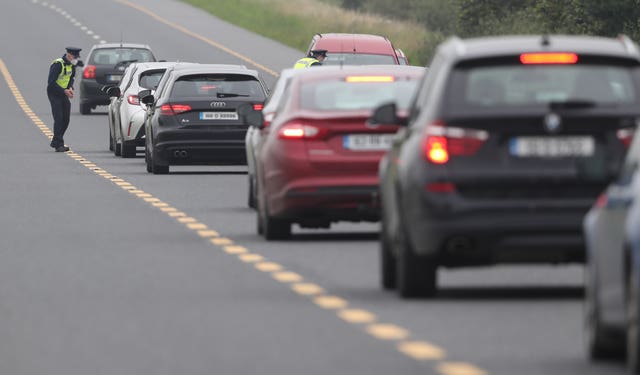 Garda checkpoint