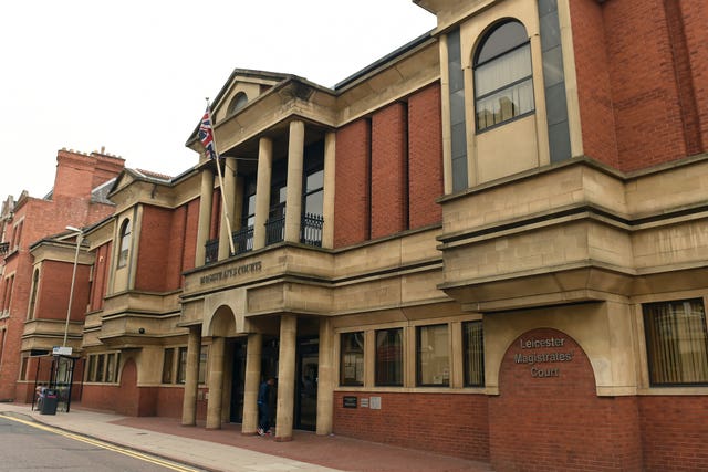 The defendants appeared at Leicester Magistrates Court (Joe Giddens/PA)