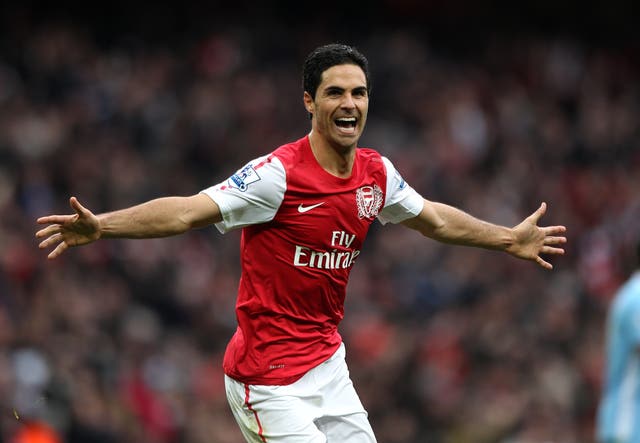 Mikel Arteta, pictured, is a former team-mate of Serge Gnabry