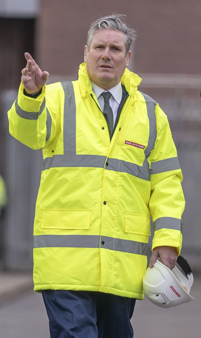 Keir Starmer visit to BAE Systems