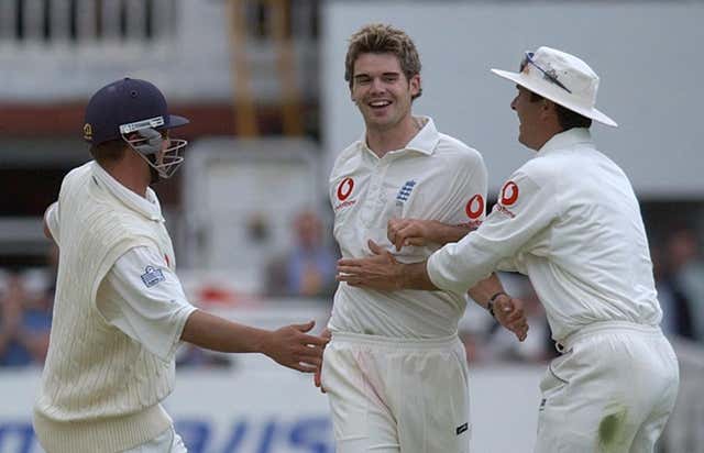 James Anderson made his Test debut against Zimbabwe