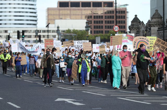 Nurses pay protest