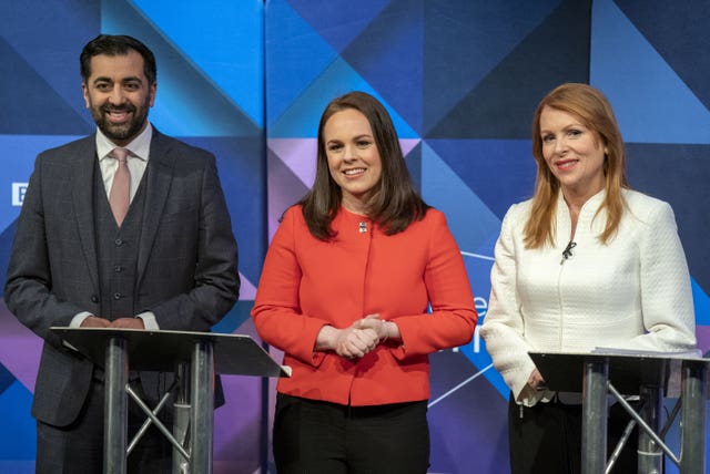 Humza Yousaf, Kate Forbes and Ash Regan