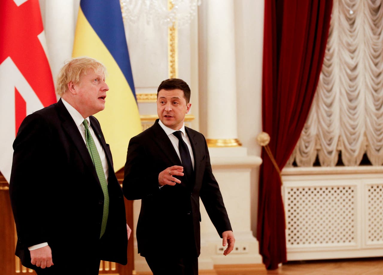 Boris Johnson Meets President Zelensky In Kyiv Bradford Telegraph And