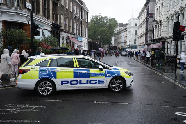 Police near the British Museum in London 