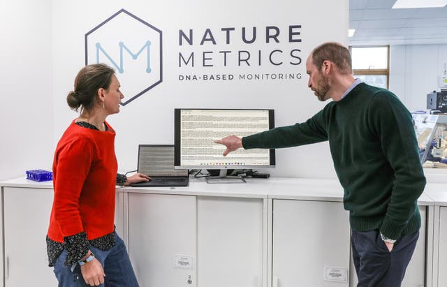 Prince of Wales visit to NatureMetrics