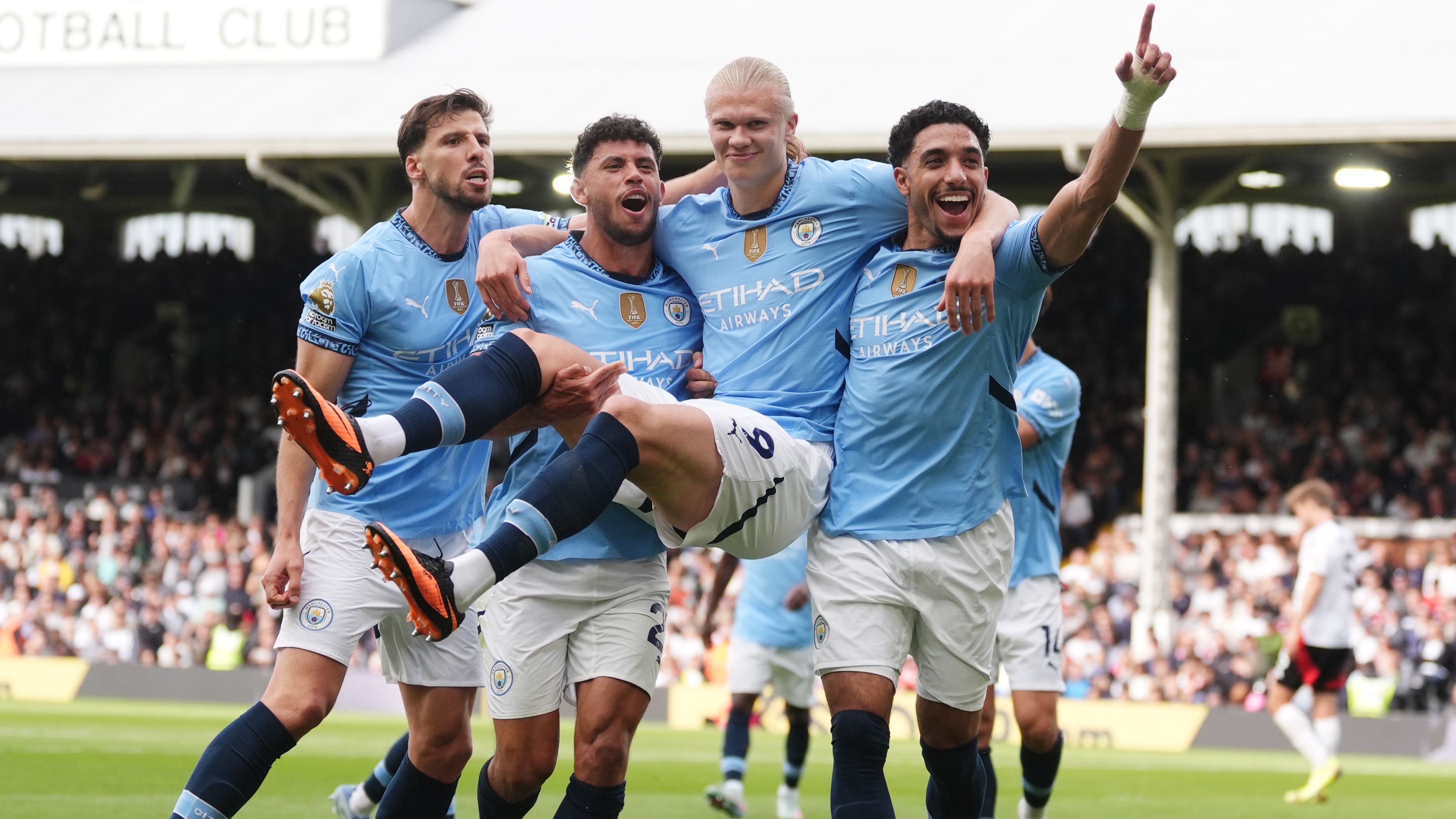 Manchester City finished third after beating Fulham (Adam Davy/PA)