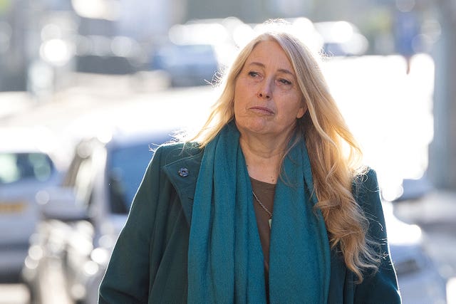 Sacha Dench arriving at Tain Sheriff Court to give evidence in the fatal accident inquiry