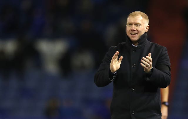Paul Scholes won his first match as Oldham manager 4-1 against Yeovil 
