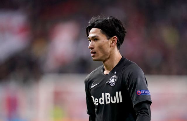 Red Bull Salzburg’s Takumi Minamino could be on his way to Anfield
