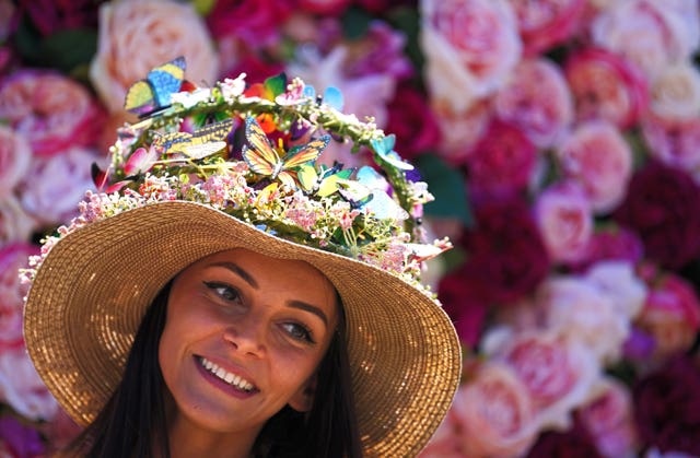 Woman in hat at Royal Ascot