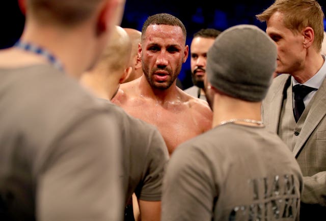 James DeGale, centre, is conttemplating retirement after defeat