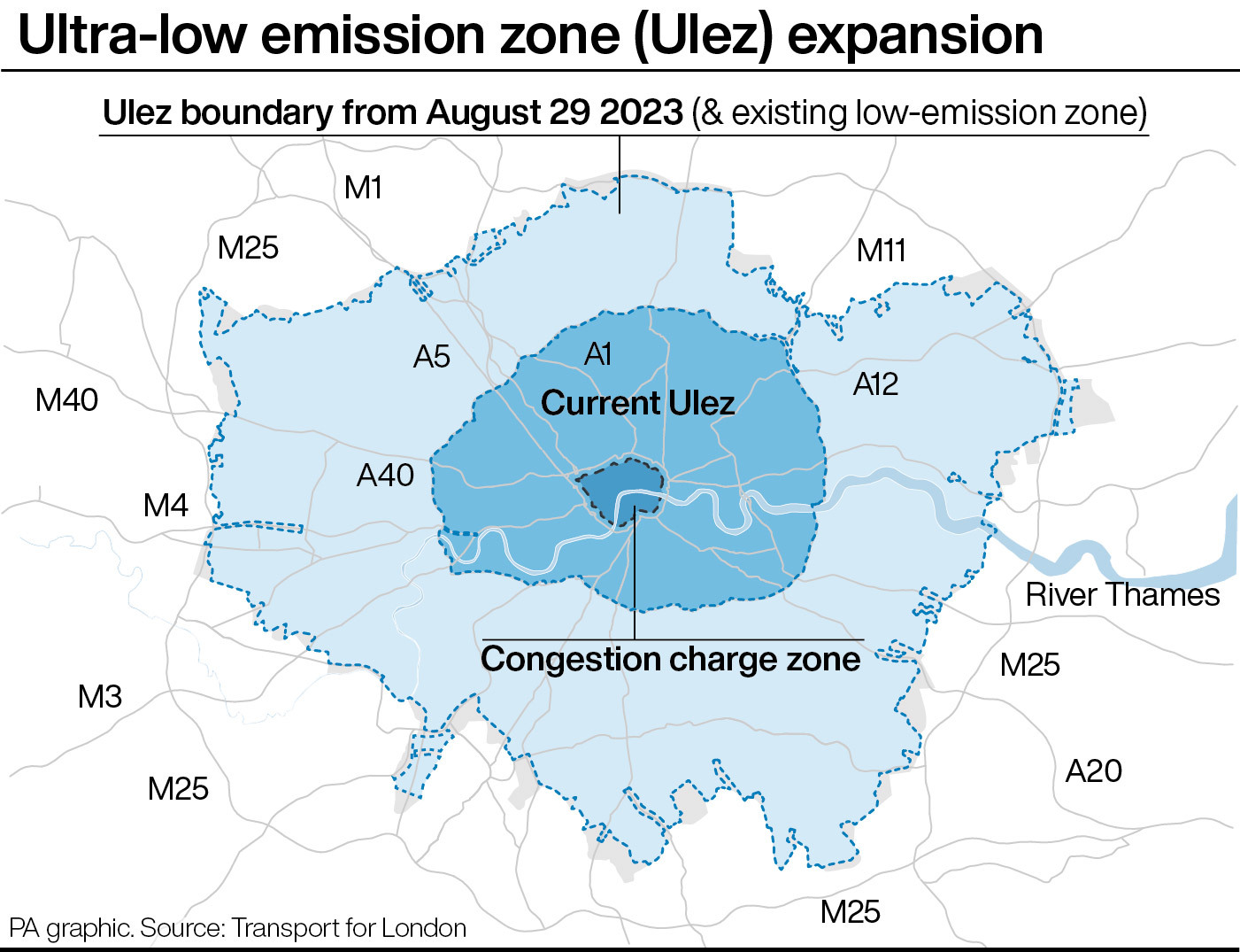 Coalition Of Councils Launches Legal Challenge Over Sadiq Khan’s Ulez ...