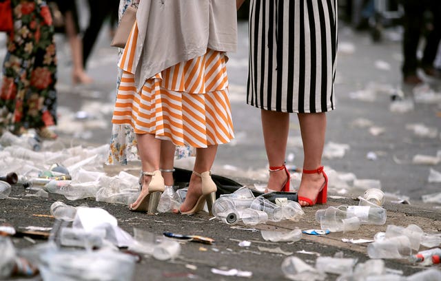 Female racegoers on Ladies Day (Peter Byrne/PA)