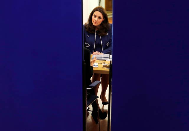 The Duchess took part in a round table chat (Peter Nicholls/PA)