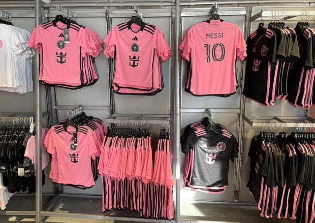 Inter Miami's Lionel Messi shirts are wildly popular