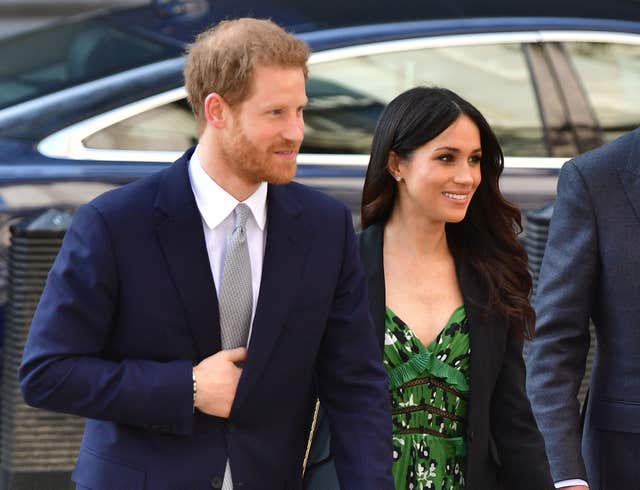 Meghan and Harry in 2018 