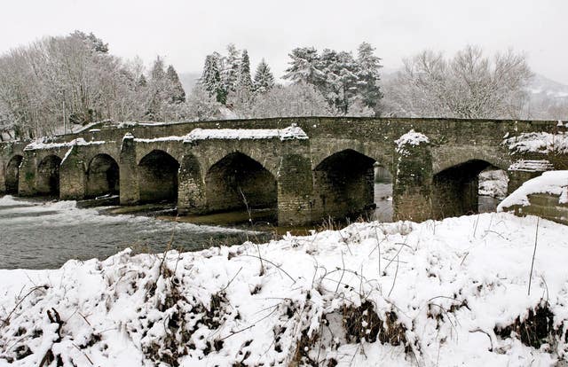 A bridge in Abergavenny