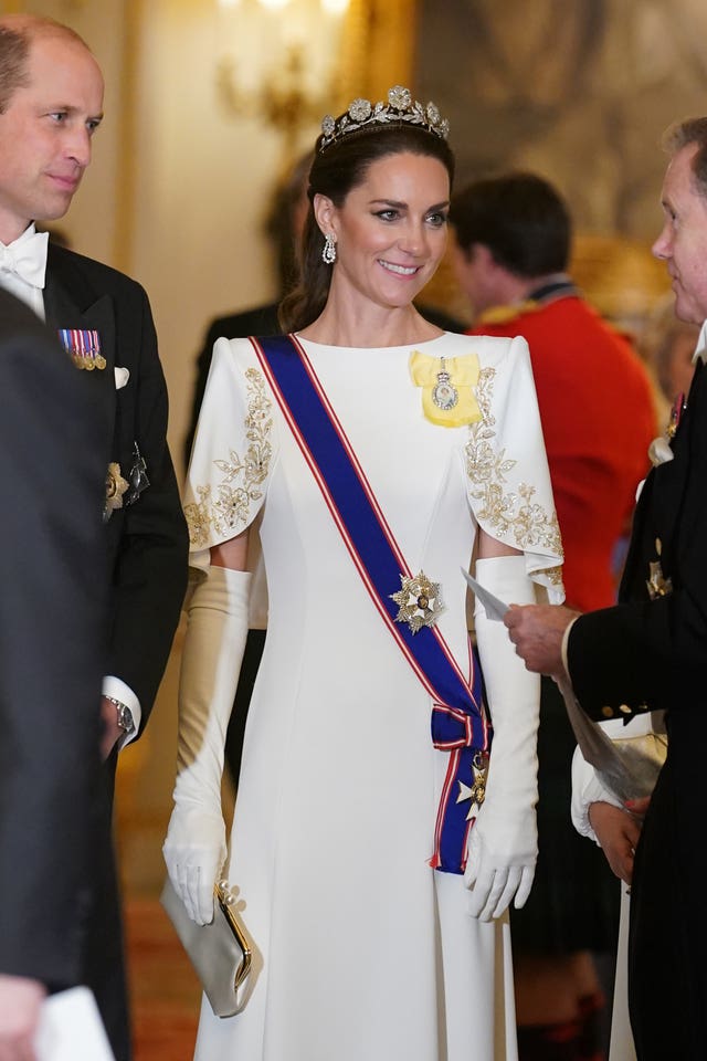 The Prince and Princess of Wales at Buckingham Palace