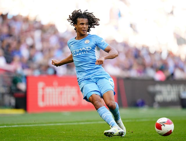 Manchester City’s Nathan Ake during the Emirates FA Cup semi final match at Wembley Stadium, London