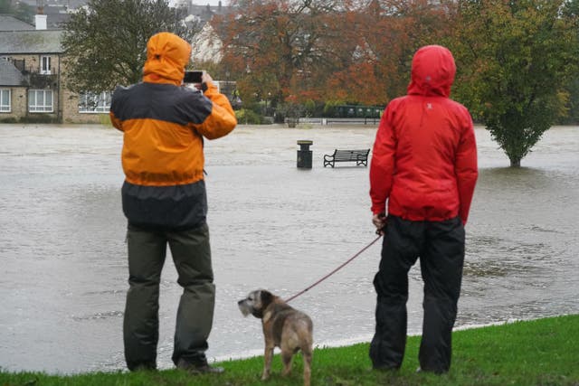 Cockermouth, Cumbria, was also affected by high water levels (Owen Humphreys/PA)