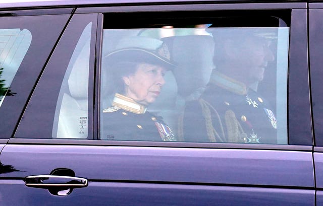 The Princess Royal arrives ahead of the State Funeral of Queen Elizabeth II