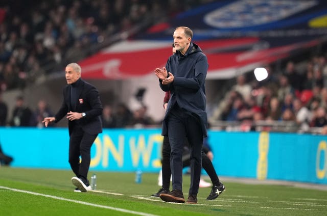 Adam Davy on the Wembley  touchline