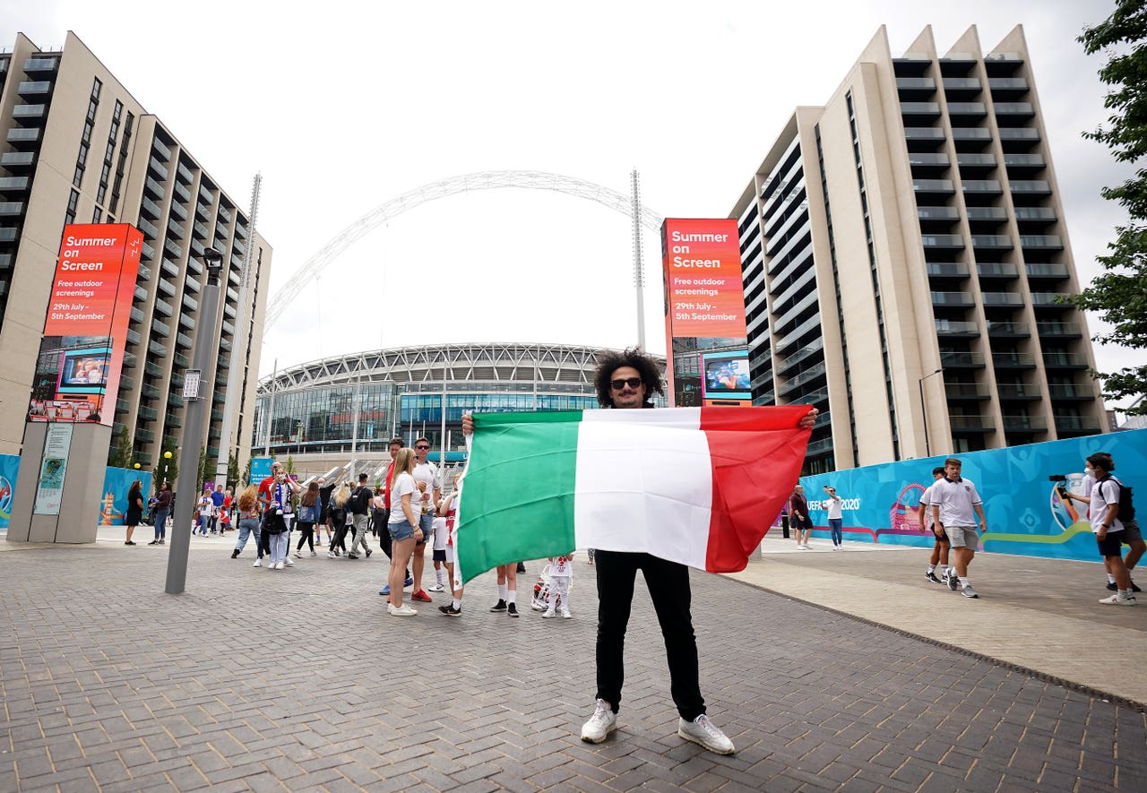England v Italy in Euro 2020 final - live! England fans ...