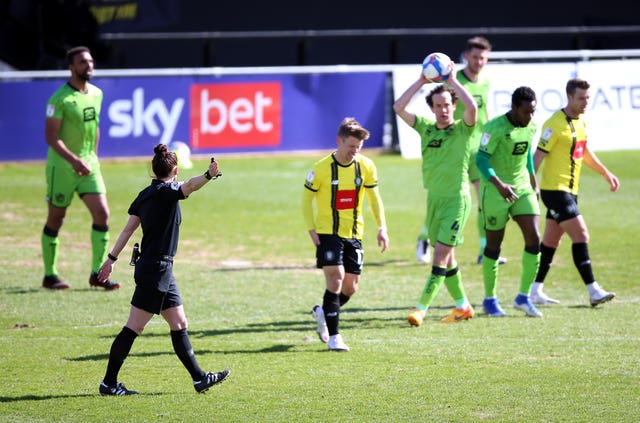Welch took charge of clash between Harrogate and Port Vale in March