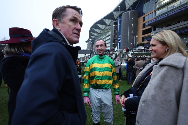 Sir Anthony McCoy in the winner's enclosure after Jonbon's Ascot win