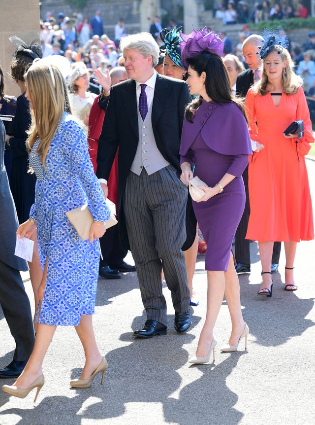 Earl Spencer, brother of Diana, Princess of the Wales, arrives ahead of the ceremony (Ian West/PA)