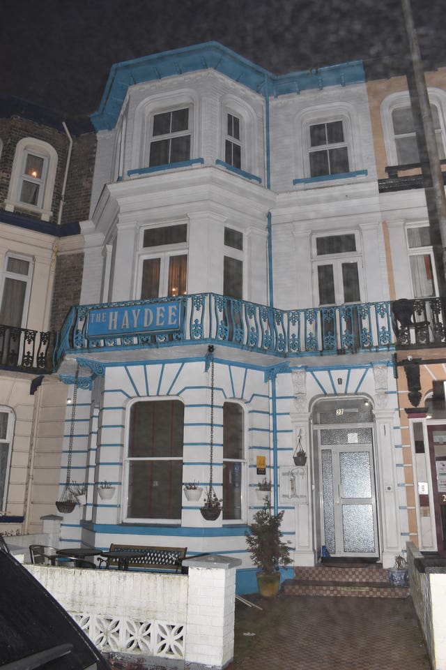 A former guesthouse in Great Yarmouth, Norfolk, where police arrested spy chief Orlin Roussev in 2023