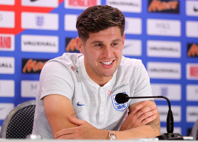 John Stones speaks to the media ahead of England's World Cup quarter-final with Sweden ((Owen Humphreys/PA))