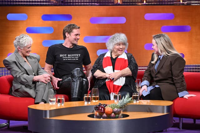Glenn Close, Alexander Skarsgard, Miriam Margolyes and Nicola Coughlan