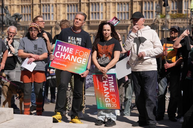 Dog hunting protest – London