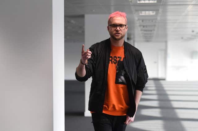 Whistleblower Christopher Wylie at a press conference in central London (Stefan Rousseau/PA)