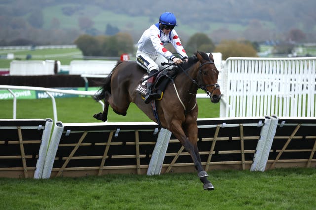 Potters Charm on his way to victory at Cheltenham