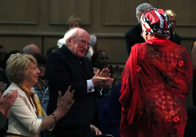 Michael D Higgins applauds Amina Mohammed