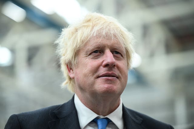 Boris Johnson visit to Airbus UK East Factory