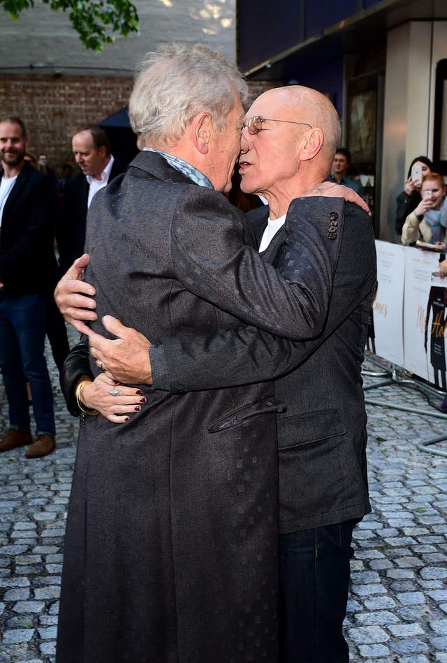 Sir Ian McKellen (left) and Sir Patrick Stewart